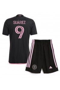 Inter Miami Luis Suarez #9 Babytruitje Uit tenue Kind 2024-25 Korte Mouw (+ Korte broeken)